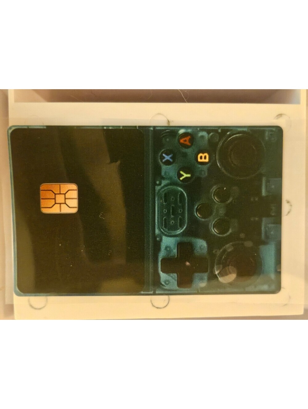 Handheld video game (black/green) Bank/Credit/Debit Card Skin Sticker - NEW